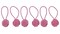 HiyaHiya Yarn Ball Stitch Markers - Pink - Set of 6
